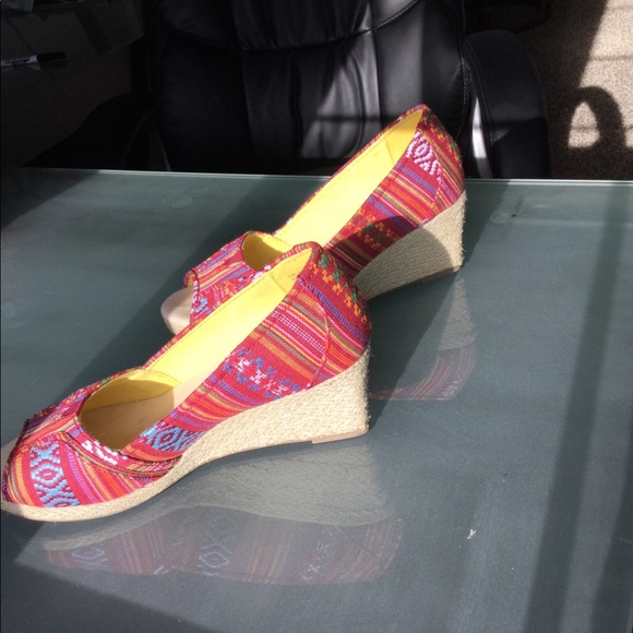 Sonoma women's high heel wedge boho 8.5 - Picture 8 of 10